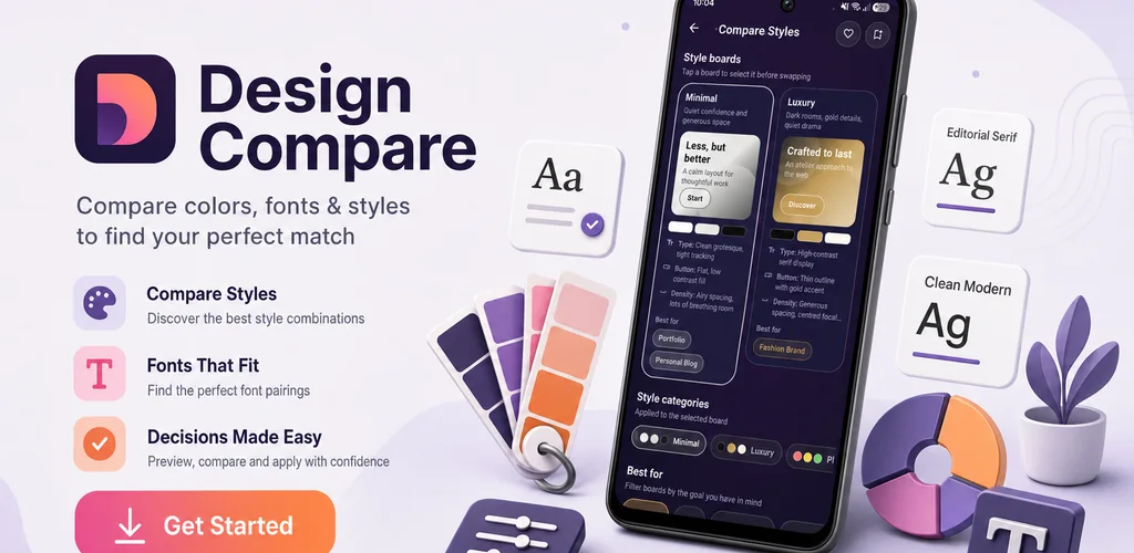 Design Compare promotional artwork